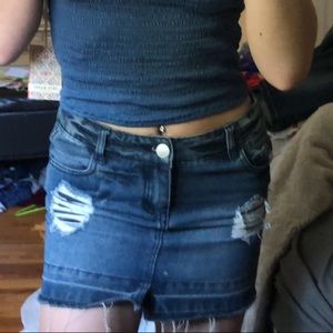 jean skirt